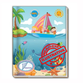 Caderno Quadriculado Capa Dura 190X248mm 40 FL