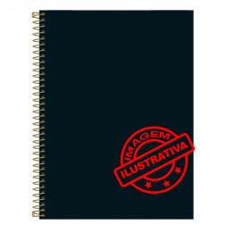 Caderno Universit�rio Capa Dura 10 Mat�rias 200x275mm 200 FL